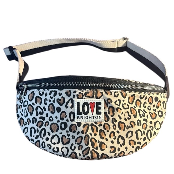 Brighton Live Fanny Or Sling Bag in Leopard Print and a nice strap - Picture 1 of 3